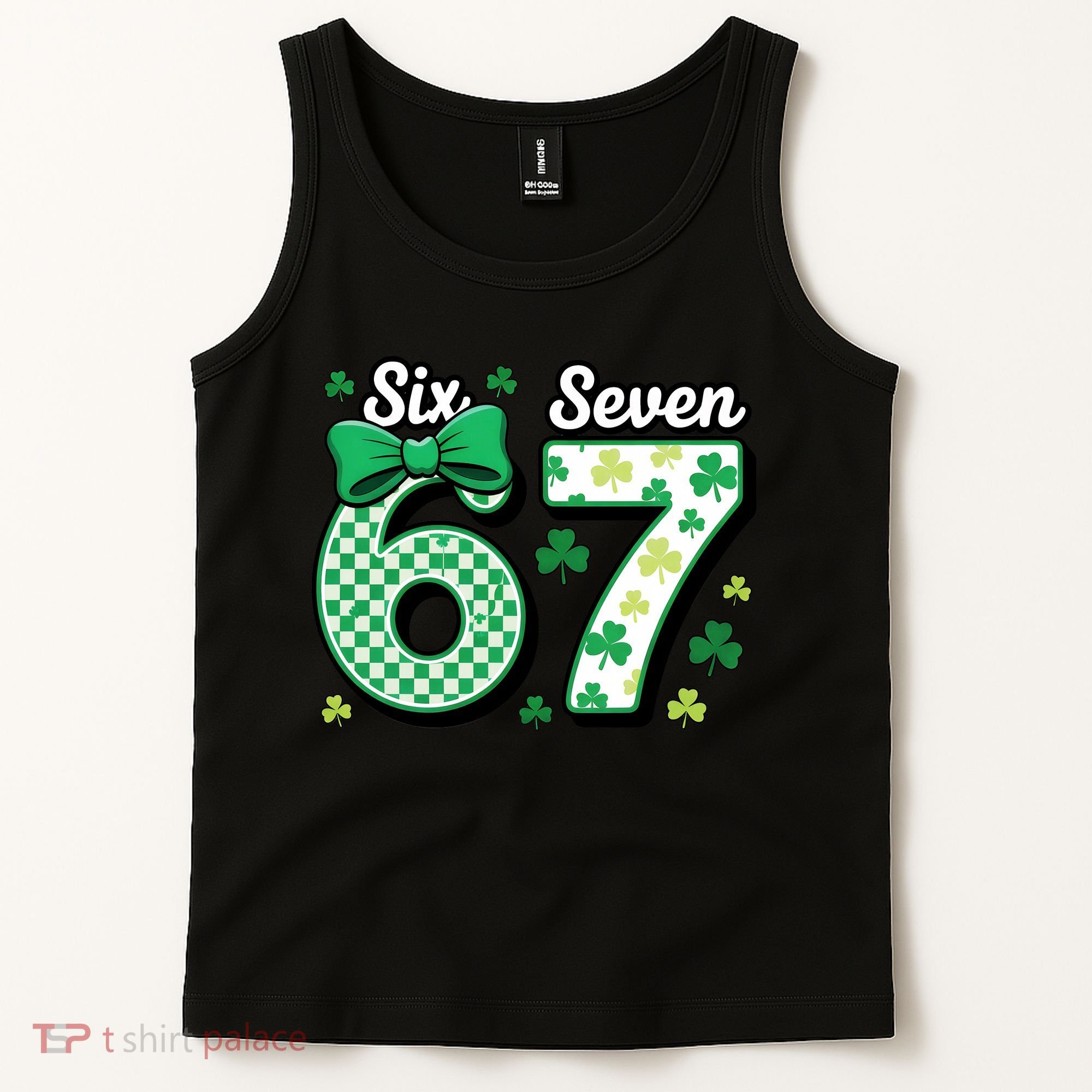 67 St Patrick’s Day Shamrocks Lucky 6-7 Tank Top