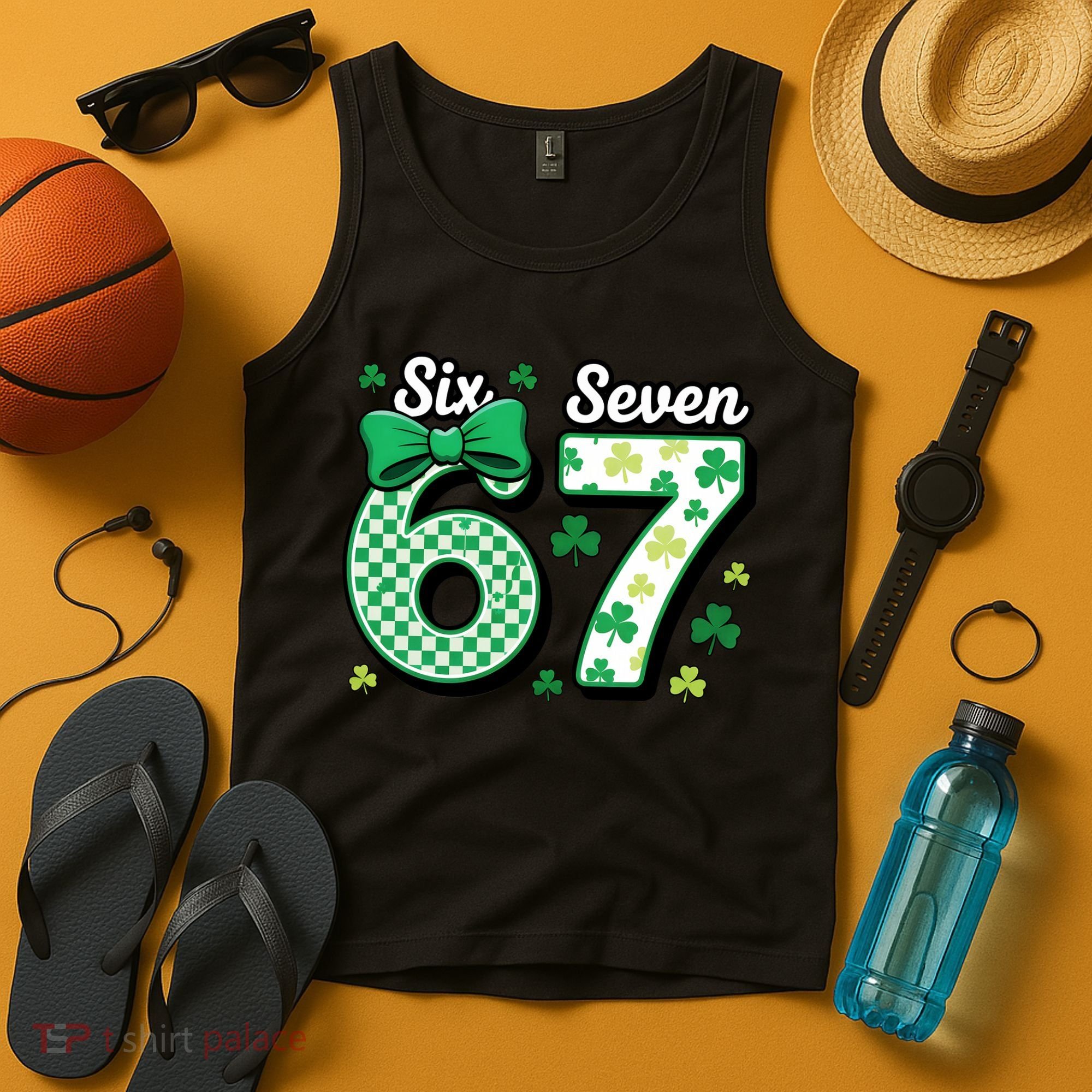 67 St Patrick’s Day Shamrocks Lucky 6-7 Tank Top