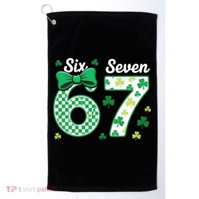 67 St Patrick’s Day Shamrocks Lucky 6-7 Golf Towel