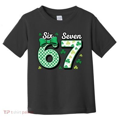 67 St Patrick’s Day Shamrocks Lucky 6-7 Toddler T-Shirt
