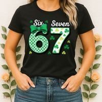 67 St Patrick’s Day Shamrocks Lucky 6-7 Women's T-Shirt thumb 2