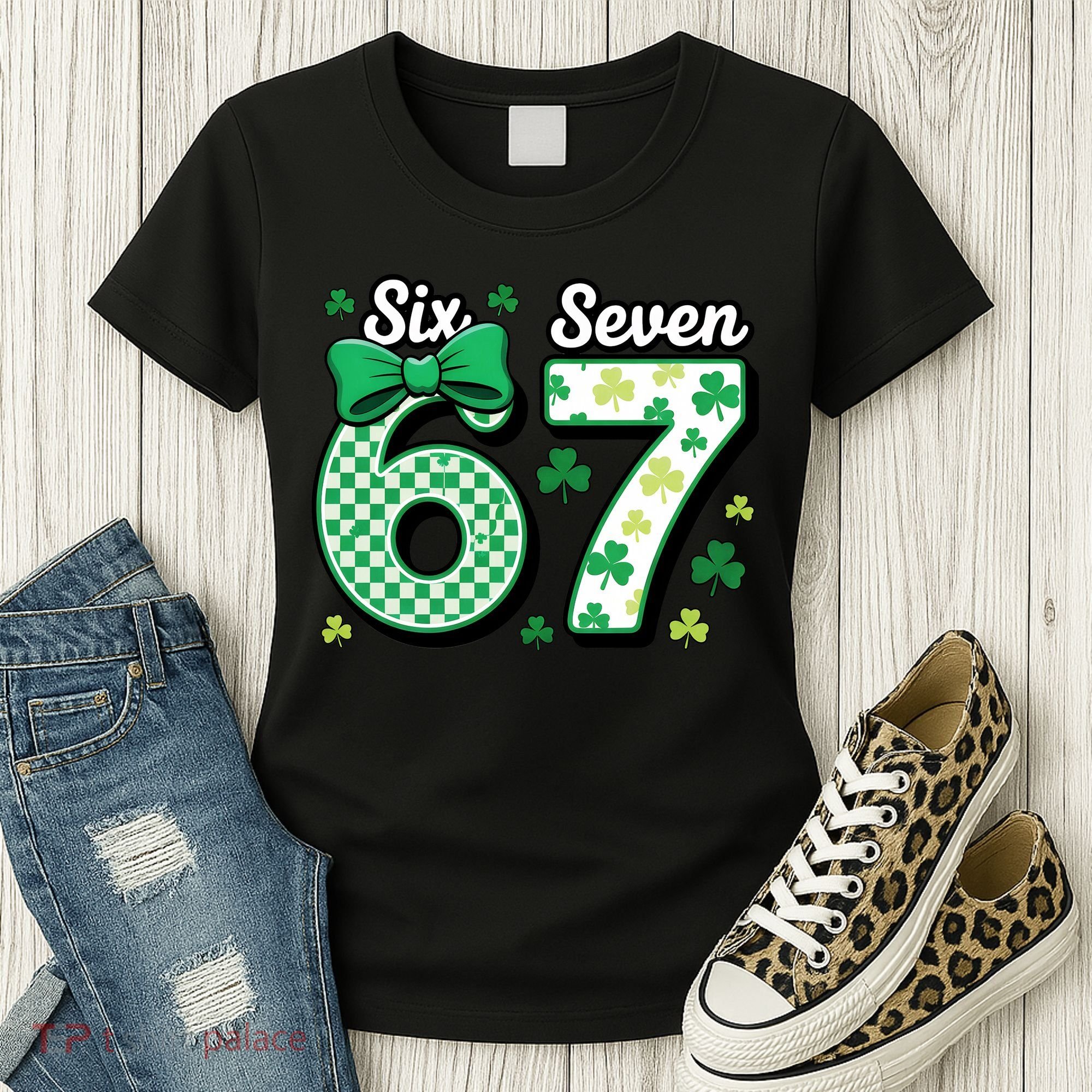 67 St Patrick’s Day Shamrocks Lucky 6-7 Women's T-Shirt