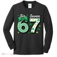 67 St Patrick’s Day Shamrocks Lucky 6-7 Kids Long Sleeve Shirt thumb 0
