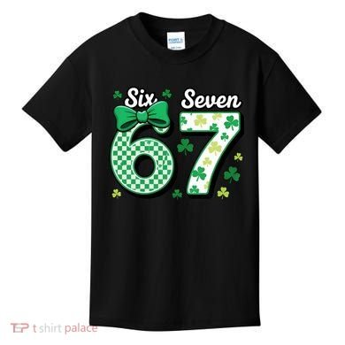 67 St Patrick’s Day Shamrocks Lucky 6-7 Kids T-Shirt