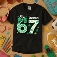 67 St Patrick’s Day Shamrocks Lucky 6-7 Kids T-Shirt thumb 3