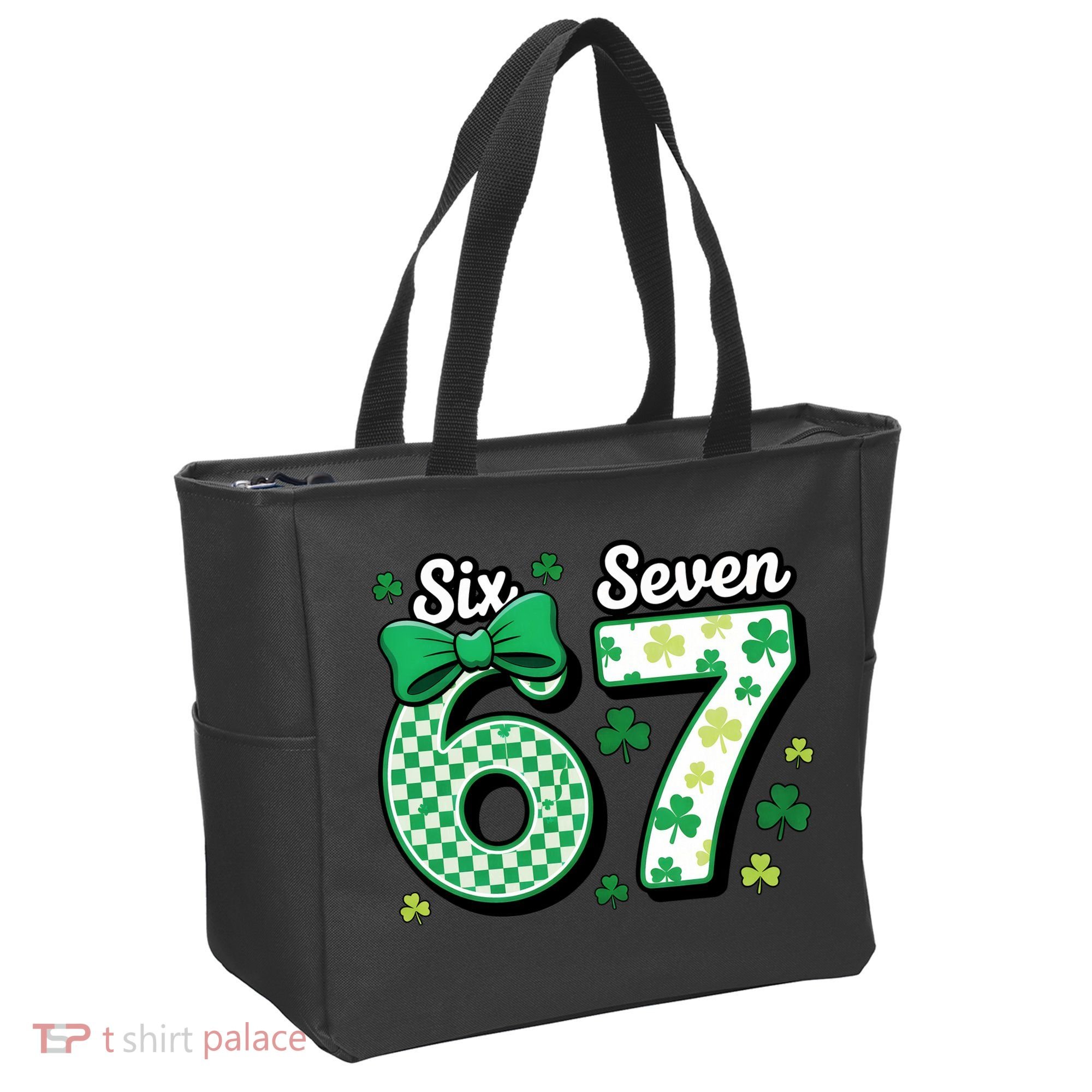 67 St Patrick’s Day Shamrocks Lucky 6-7 Tote Bag