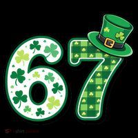 67 St Patrick's Day 6-7 Meme Funny Irish Coaster thumb 2