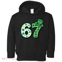 67 St Patrick's Day 6-7 Meme Funny Irish Toddler Hoodie thumb 0