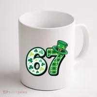 67 St Patrick's Day 6-7 Meme Funny Irish Coffee Mug thumb 1