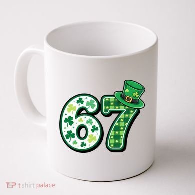 67 St Patrick's Day 6-7 Meme Funny Irish Coffee Mug