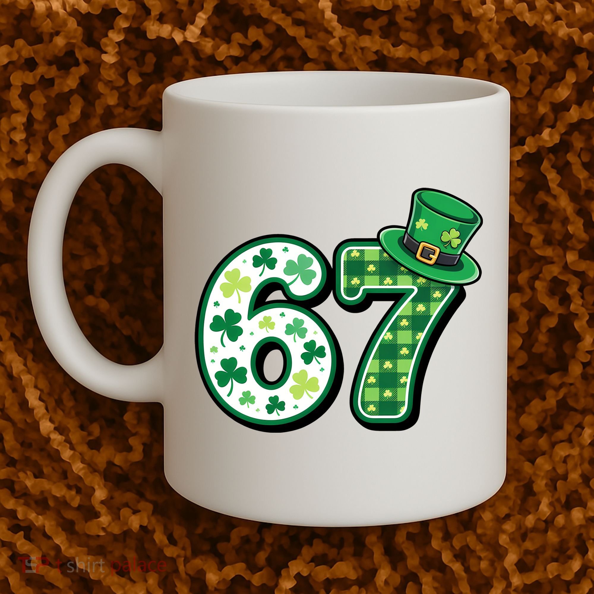67 St Patrick's Day 6-7 Meme Funny Irish Coffee Mug