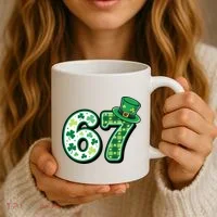 67 St Patrick's Day 6-7 Meme Funny Irish Coffee Mug thumb 3