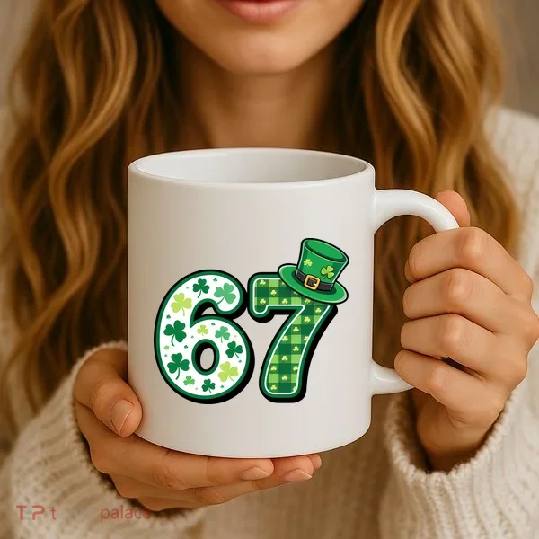 67 St Patrick's Day 6-7 Meme Funny Irish Coffee Mug