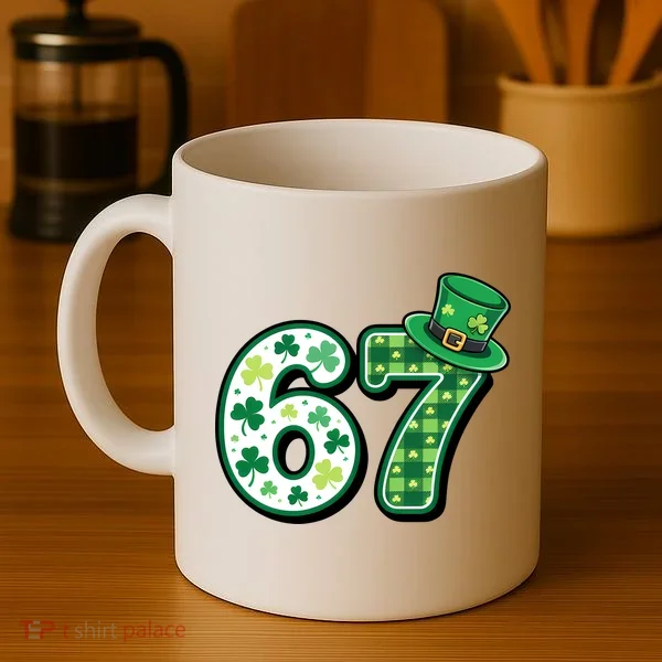 67 St Patrick's Day 6-7 Meme Funny Irish Coffee Mug