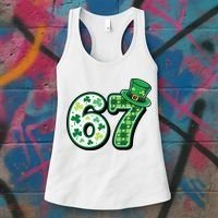 67 St Patrick's Day 6-7 Meme Funny Irish Women's Tank Top thumb 3