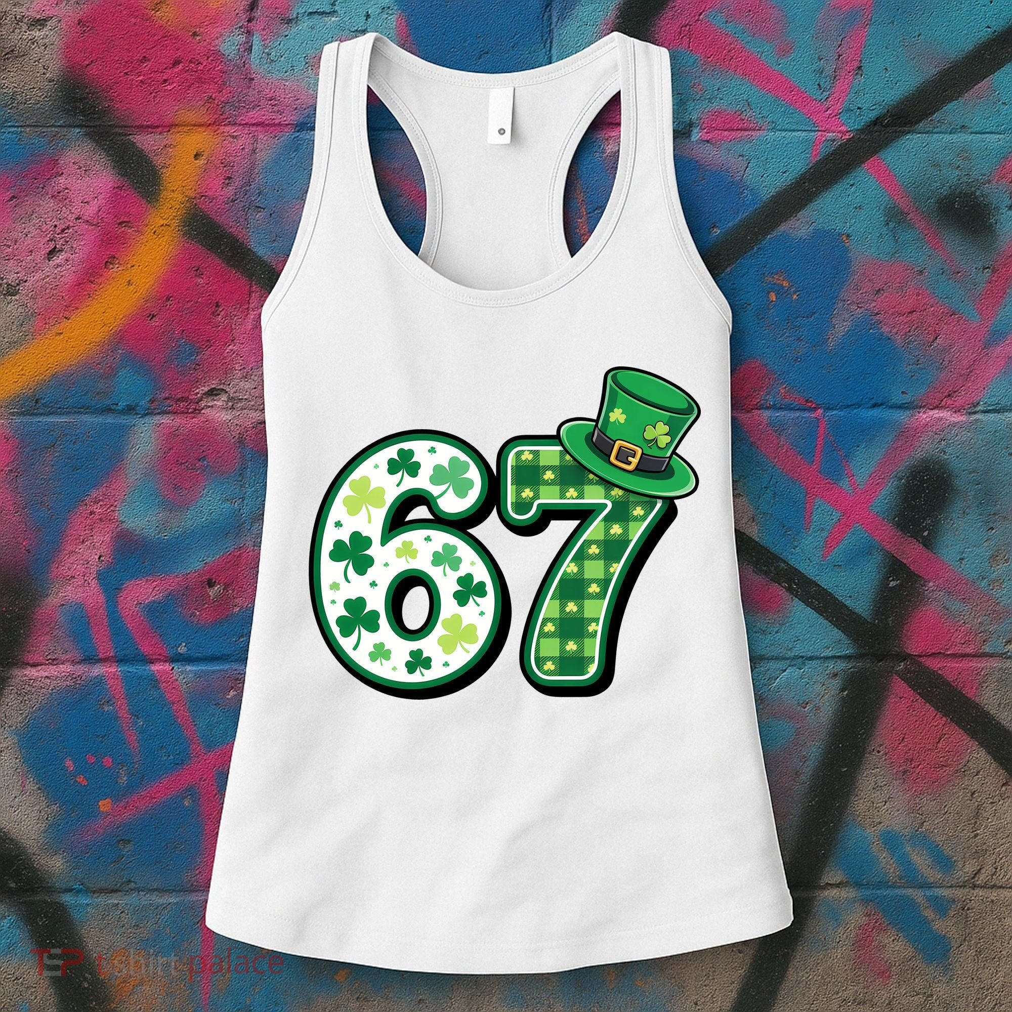 67 St Patrick's Day 6-7 Meme Funny Irish Women's Tank Top