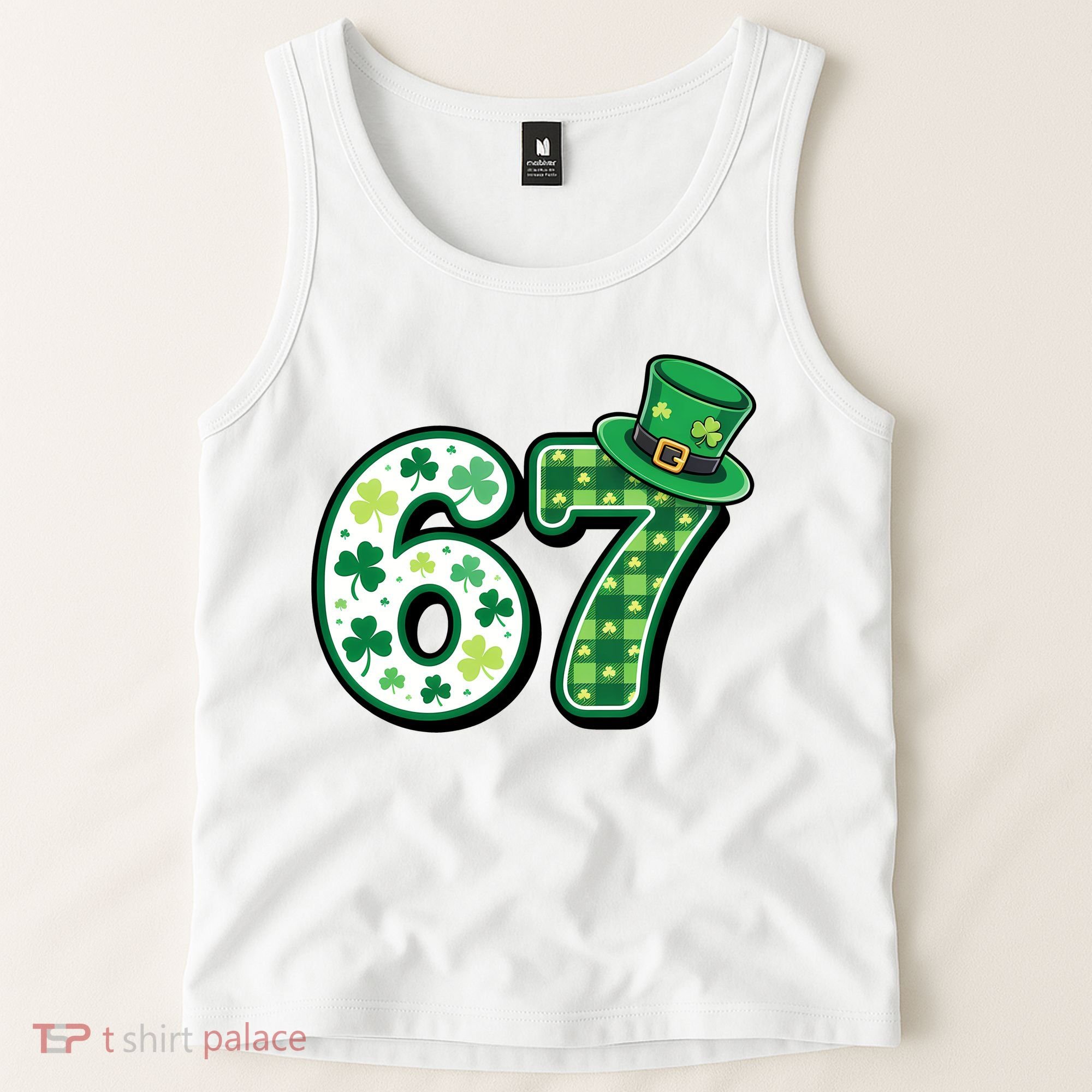 67 St Patrick's Day 6-7 Meme Funny Irish Tank Top