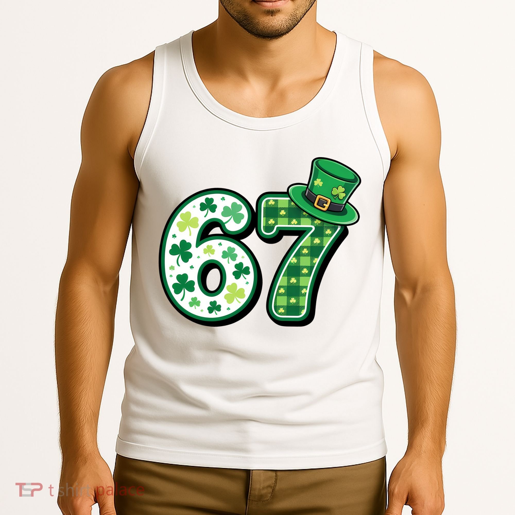67 St Patrick's Day 6-7 Meme Funny Irish Tank Top