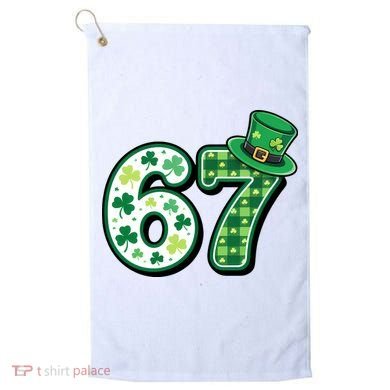 67 St Patrick's Day 6-7 Meme Funny Irish Golf Towel