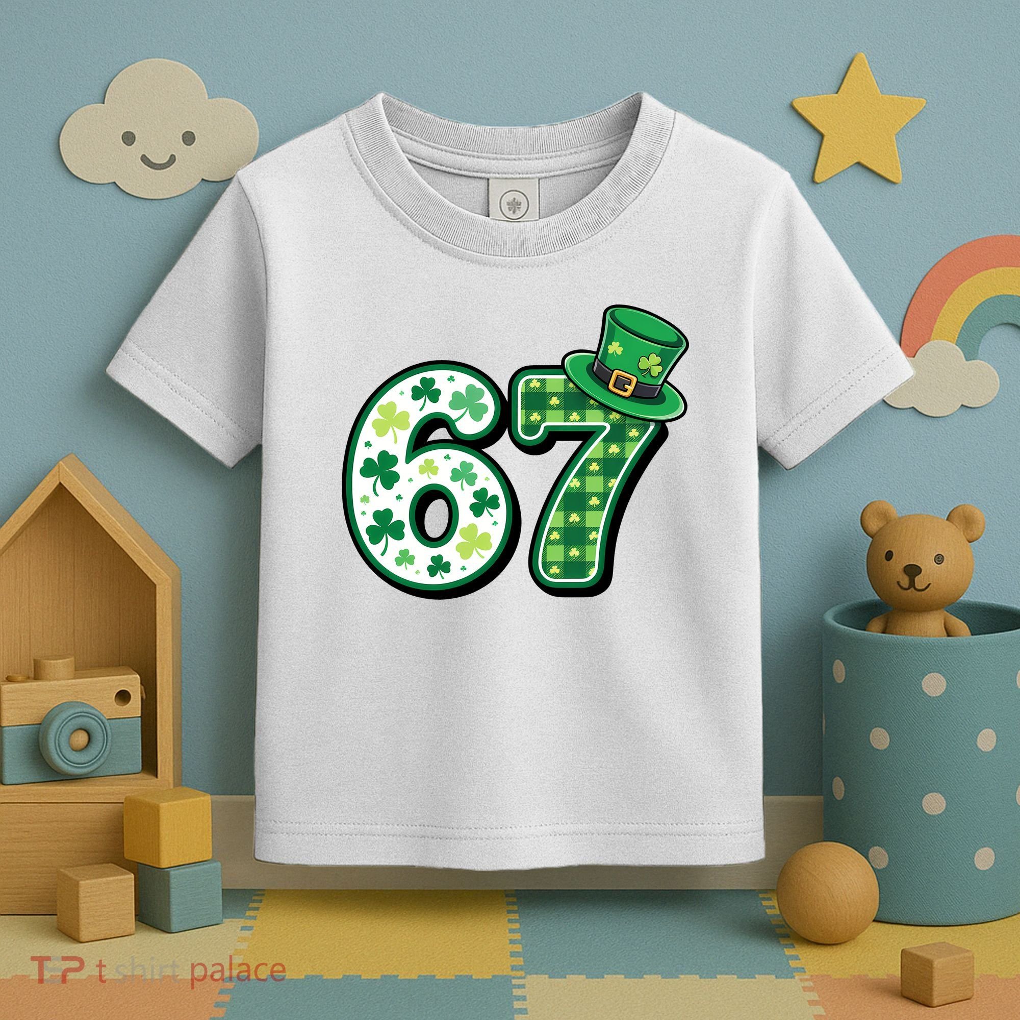 67 St Patrick's Day 6-7 Meme Funny Irish Toddler T-Shirt