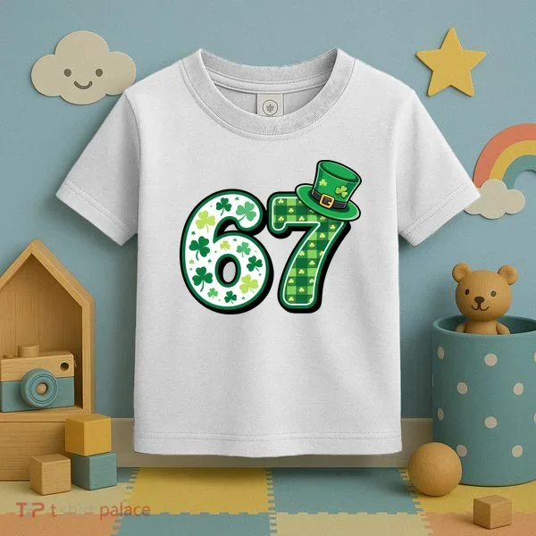 67 St Patrick's Day 6-7 Meme Funny Irish Toddler T-Shirt