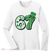 67 St Patrick's Day 6-7 Meme Funny Irish Women's Long Sleeve Shirt thumb 0