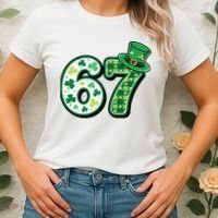 67 St Patrick's Day 6-7 Meme Funny Irish Women's T-Shirt thumb 2