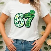67 St Patrick's Day 6-7 Meme Funny Irish Women's T-Shirt thumb 2