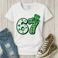67 St Patrick's Day 6-7 Meme Funny Irish Women's T-Shirt thumb 3