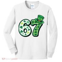 67 St Patrick's Day 6-7 Meme Funny Irish Kids Long Sleeve Shirt thumb 0
