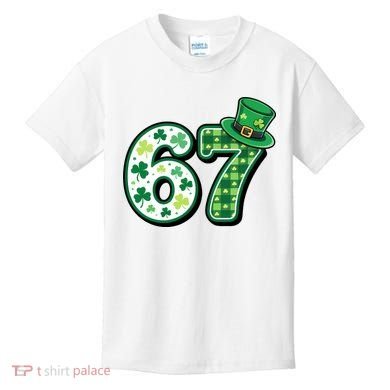 67 St Patrick's Day 6-7 Meme Funny Irish Kids T-Shirt