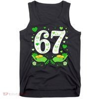 67 St Patricks Day Shamrock Clover Hands 6-7 Meme Tank Top thumb 0