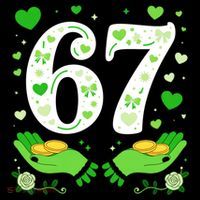 67 St Patricks Day Shamrock Clover Hands 6-7 Meme Tank Top thumb 6