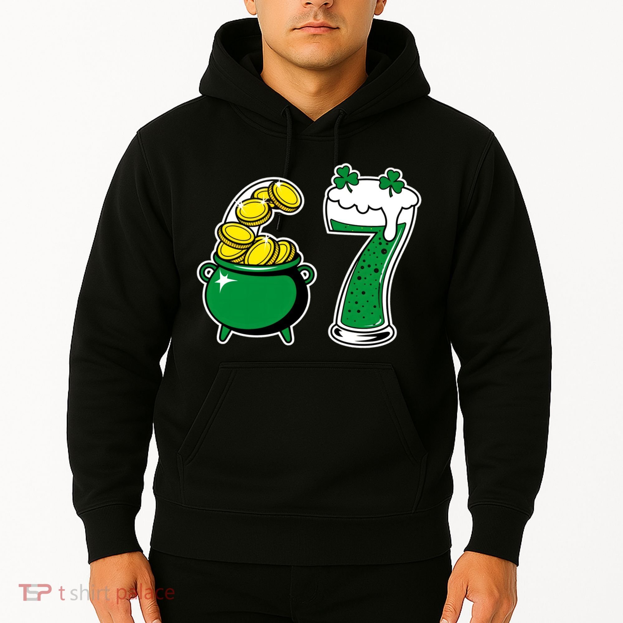 67 St Patrick’s Day Six Seven Meme Pot Of Gold Hoodie