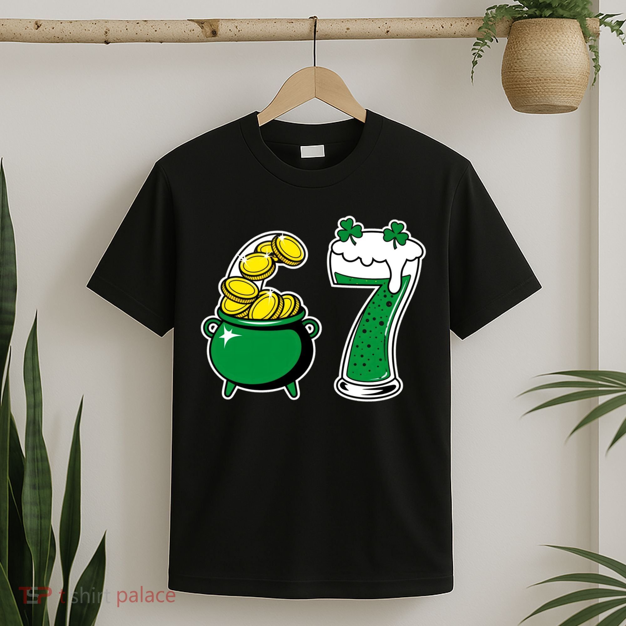 67 St Patrick’s Day Six Seven Meme Pot Of Gold T-Shirt