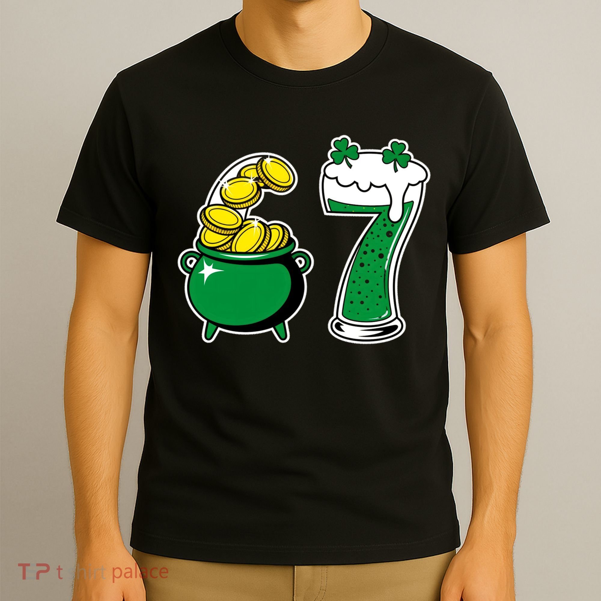 67 St Patrick’s Day Six Seven Meme Pot Of Gold T-Shirt