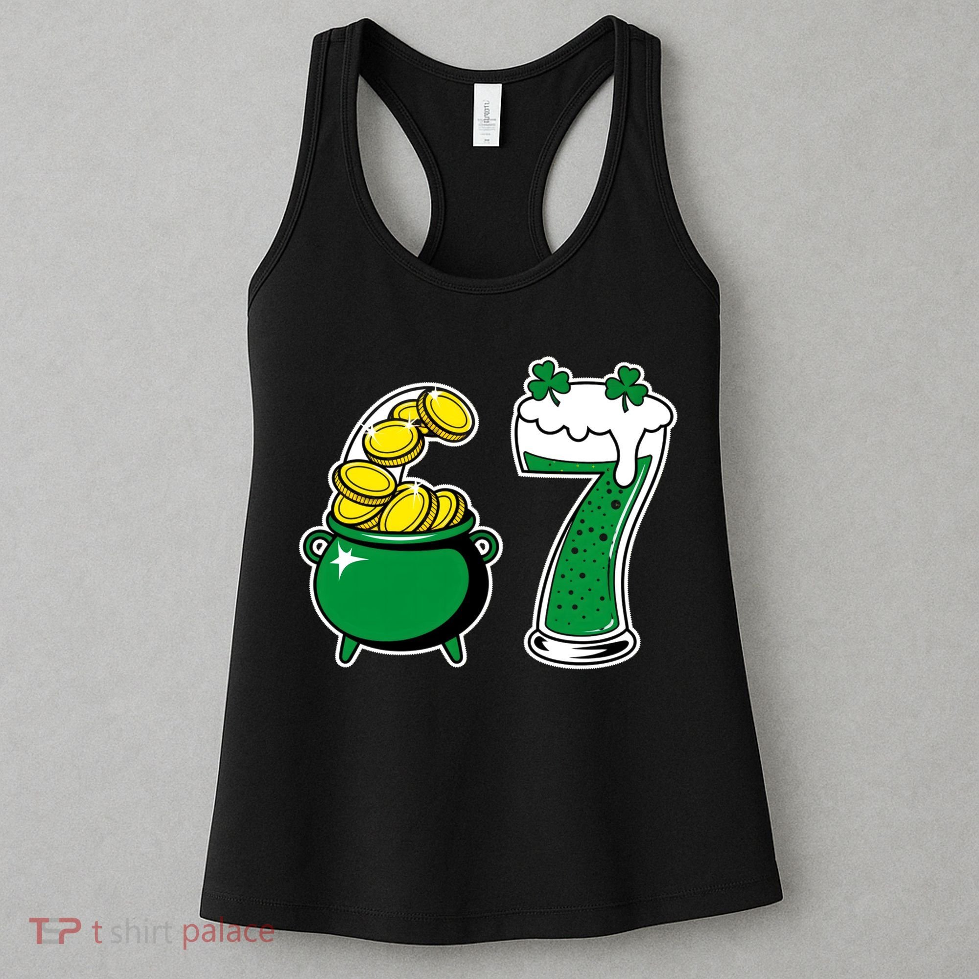 67 St Patrick’s Day Six Seven Meme Pot Of Gold Women's Tank Top