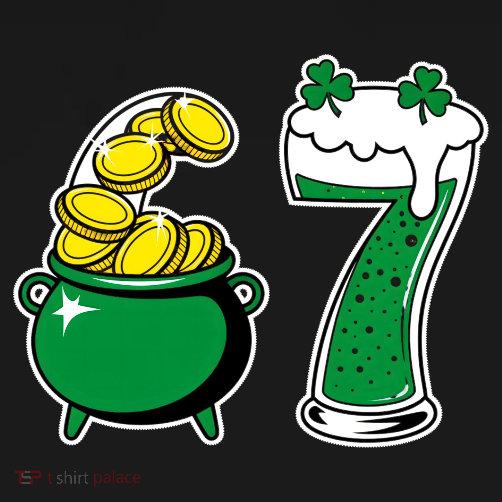 67 St Patrick’s Day Six Seven Meme Pot Of Gold Women's Tank Top