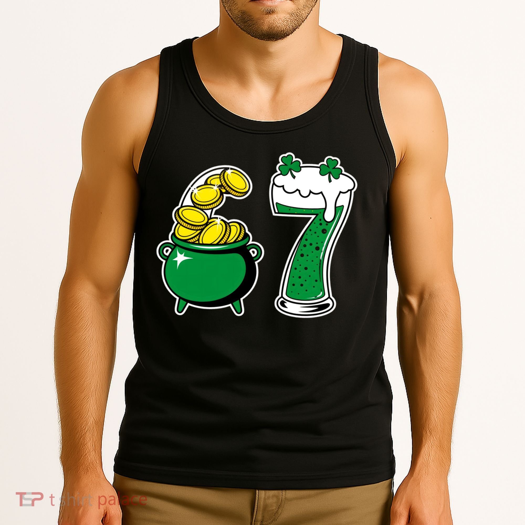 67 St Patrick’s Day Six Seven Meme Pot Of Gold Tank Top
