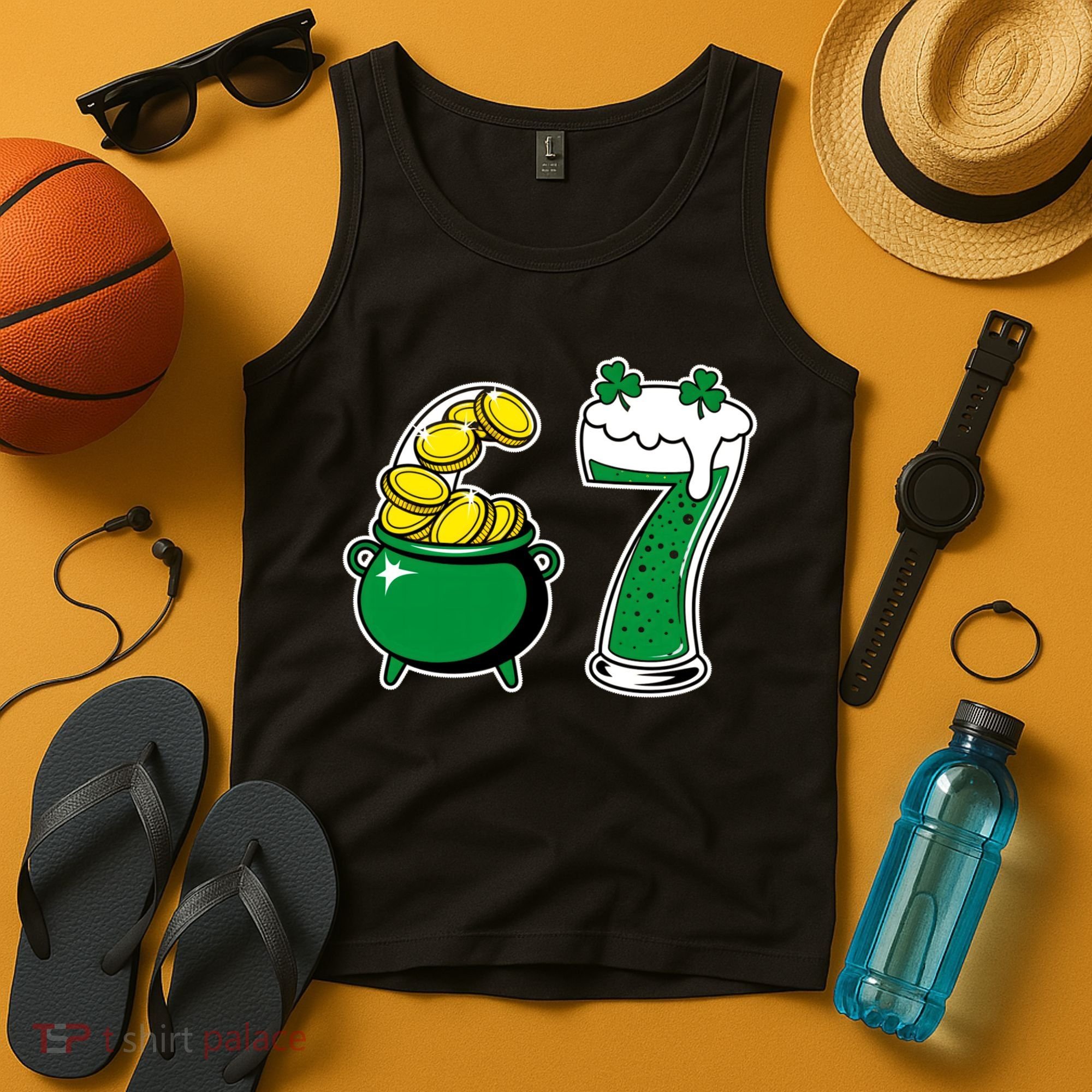 67 St Patrick’s Day Six Seven Meme Pot Of Gold Tank Top