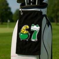 67 St Patrick’s Day Six Seven Meme Pot Of Gold Golf Towel thumb 2