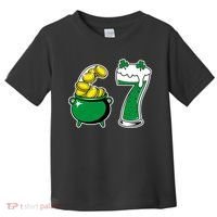 67 St Patrick’s Day Six Seven Meme Pot Of Gold Toddler T-Shirt thumb 0