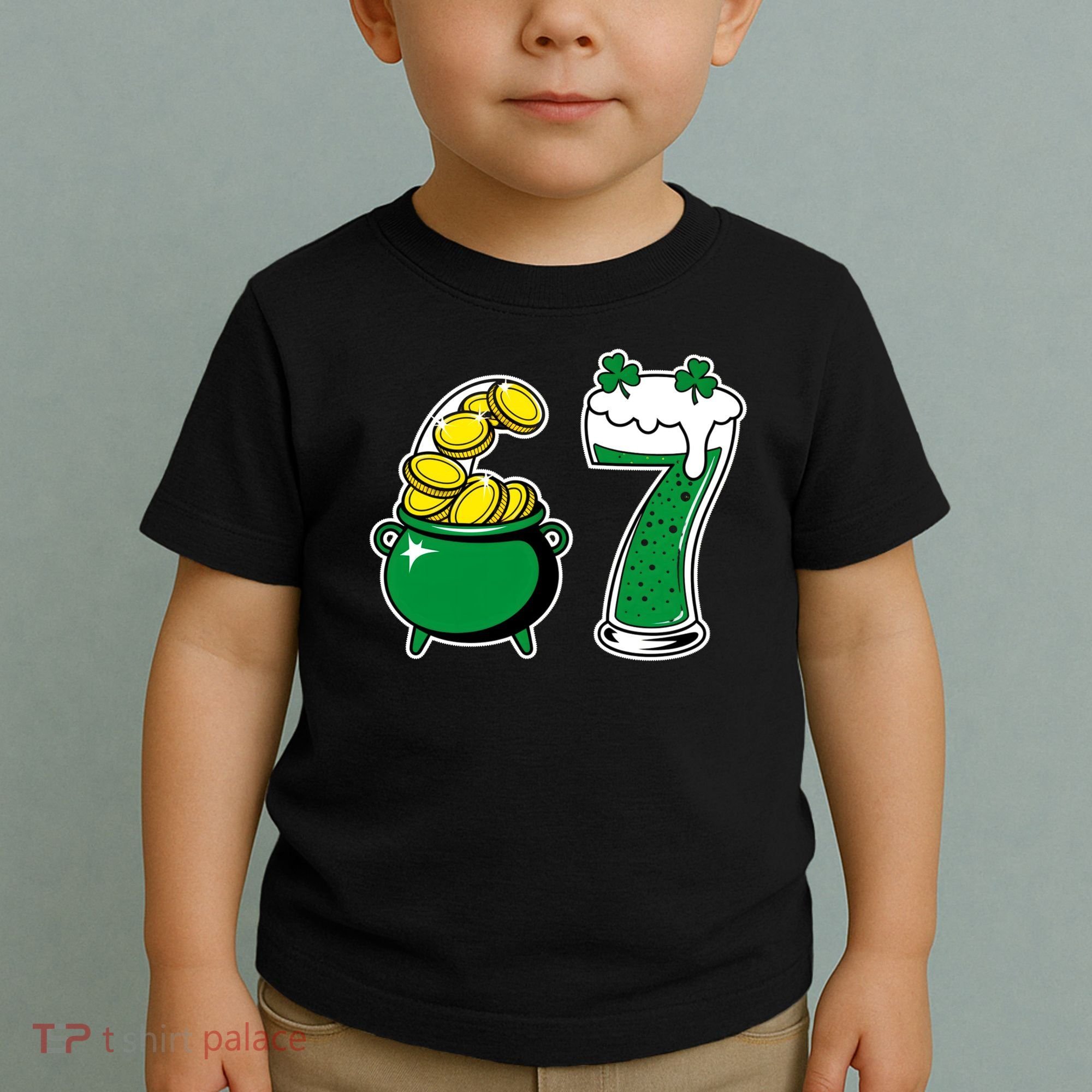 67 St Patrick’s Day Six Seven Meme Pot Of Gold Toddler T-Shirt
