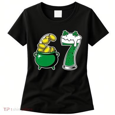 67 St Patrick’s Day Six Seven Meme Pot Of Gold Women's T-Shirt