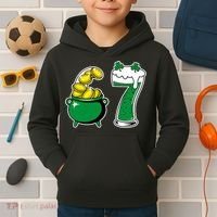 67 St Patrick’s Day Six Seven Meme Pot Of Gold Kids Hoodie thumb 2