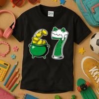 67 St Patrick’s Day Six Seven Meme Pot Of Gold Kids T-Shirt thumb 3