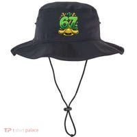 67 St Patricks Day Hockey Clover 6-7 Meme Bucket Hat thumb 0