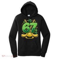 67 St Patricks Day Hockey Clover 6-7 Meme Women's Hoodie thumb 0