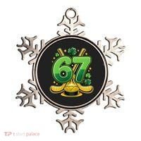 67 St Patricks Day Hockey Clover 6-7 Meme Ornament thumb 0