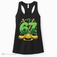 67 St Patricks Day Hockey Clover 6-7 Meme Women's Tank Top thumb 0